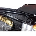 Telaietto posteriore in alluminio + pozzetto carbonio/cover pompa benzina